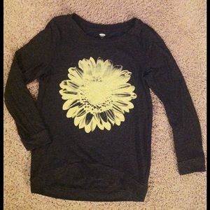 Girls 3\4 sleeve high low shirt